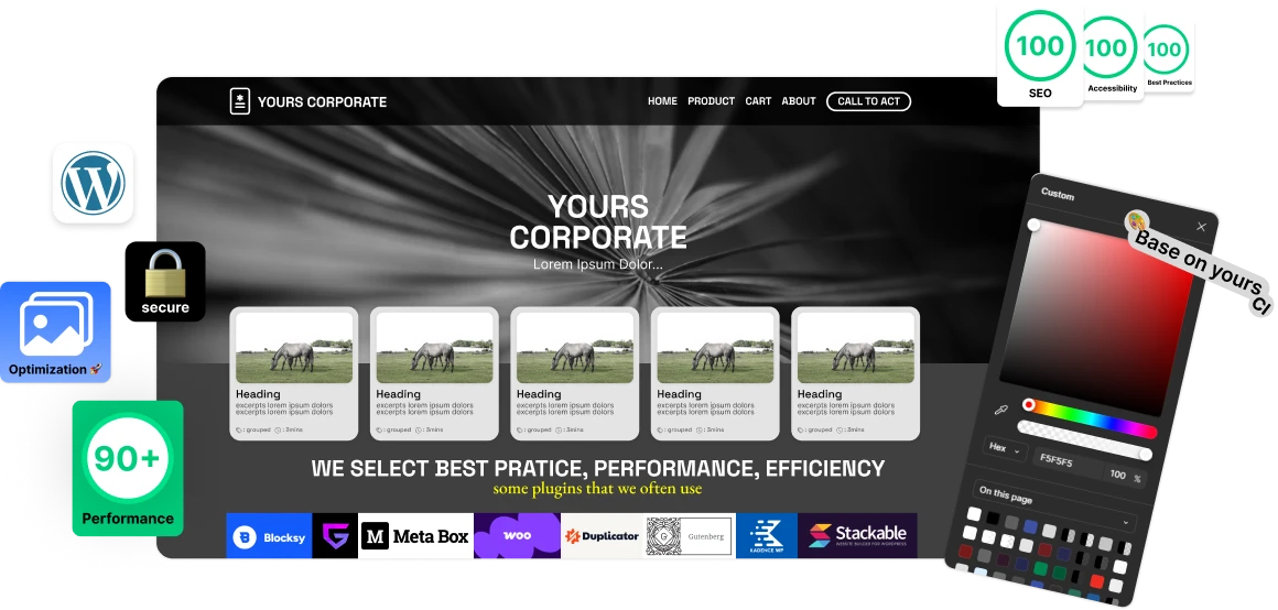 รับทำเว็บไซต์ WordPress ปรับแต่งได้อิสระ โหลดเร็ว